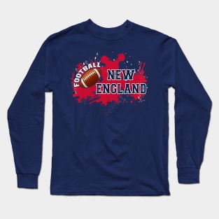 New England Football Retro Vintage For Game Day Long Sleeve T-Shirt